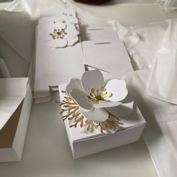 3d bid box flowers